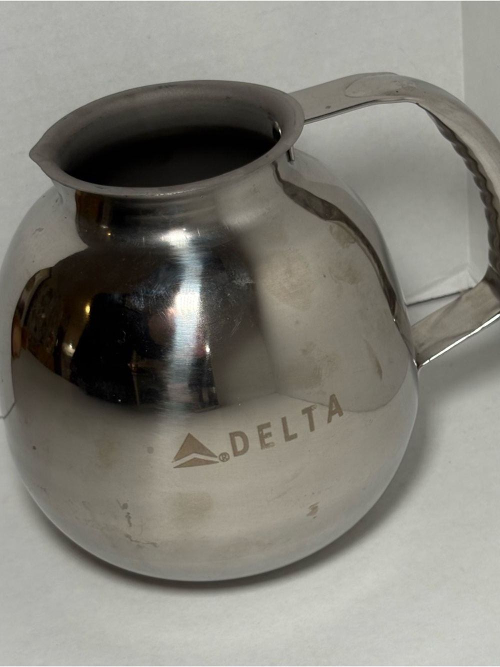 Delta Airlines Stainless Steel Coffee Pot